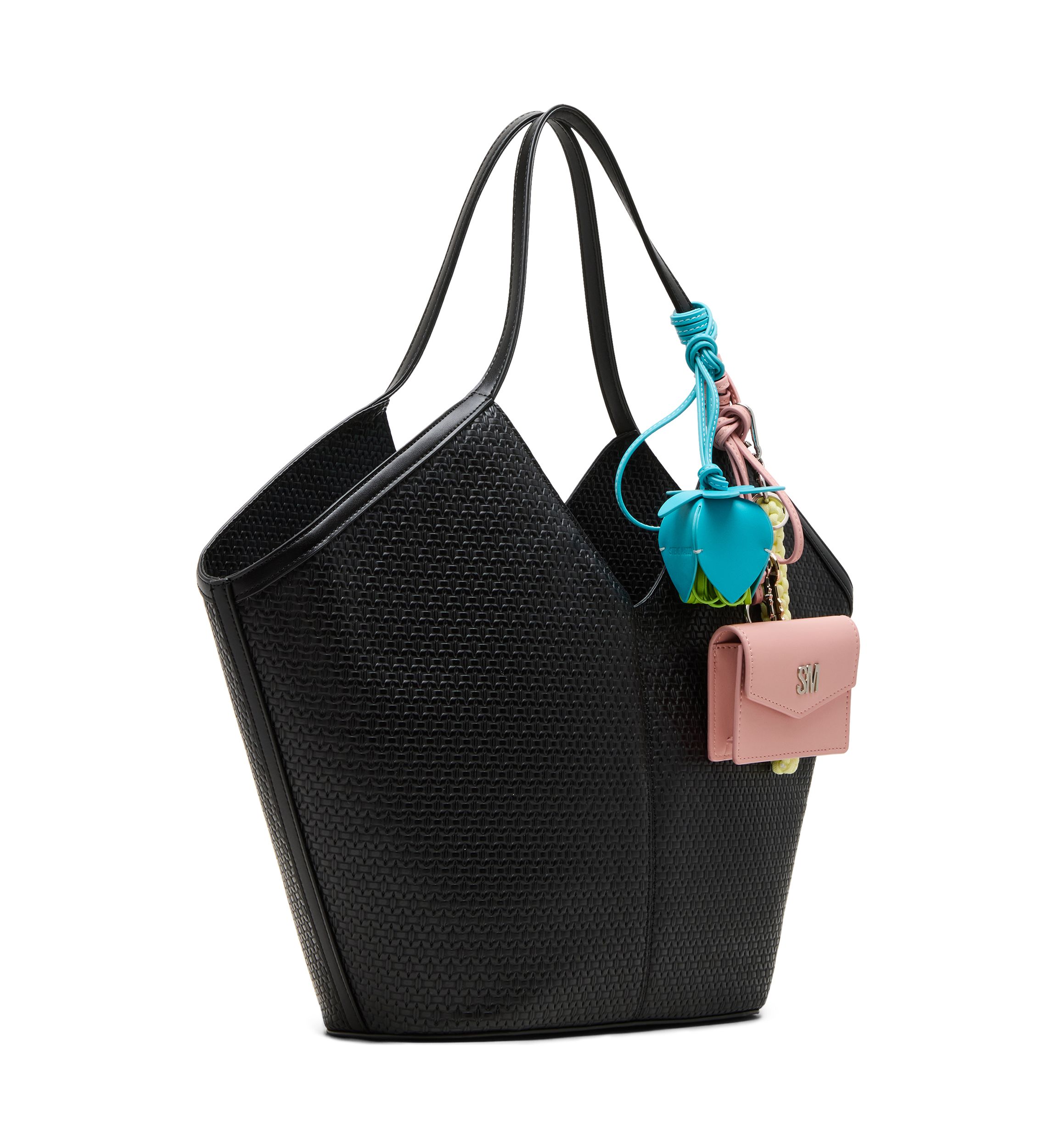 Woven Tote with Charms