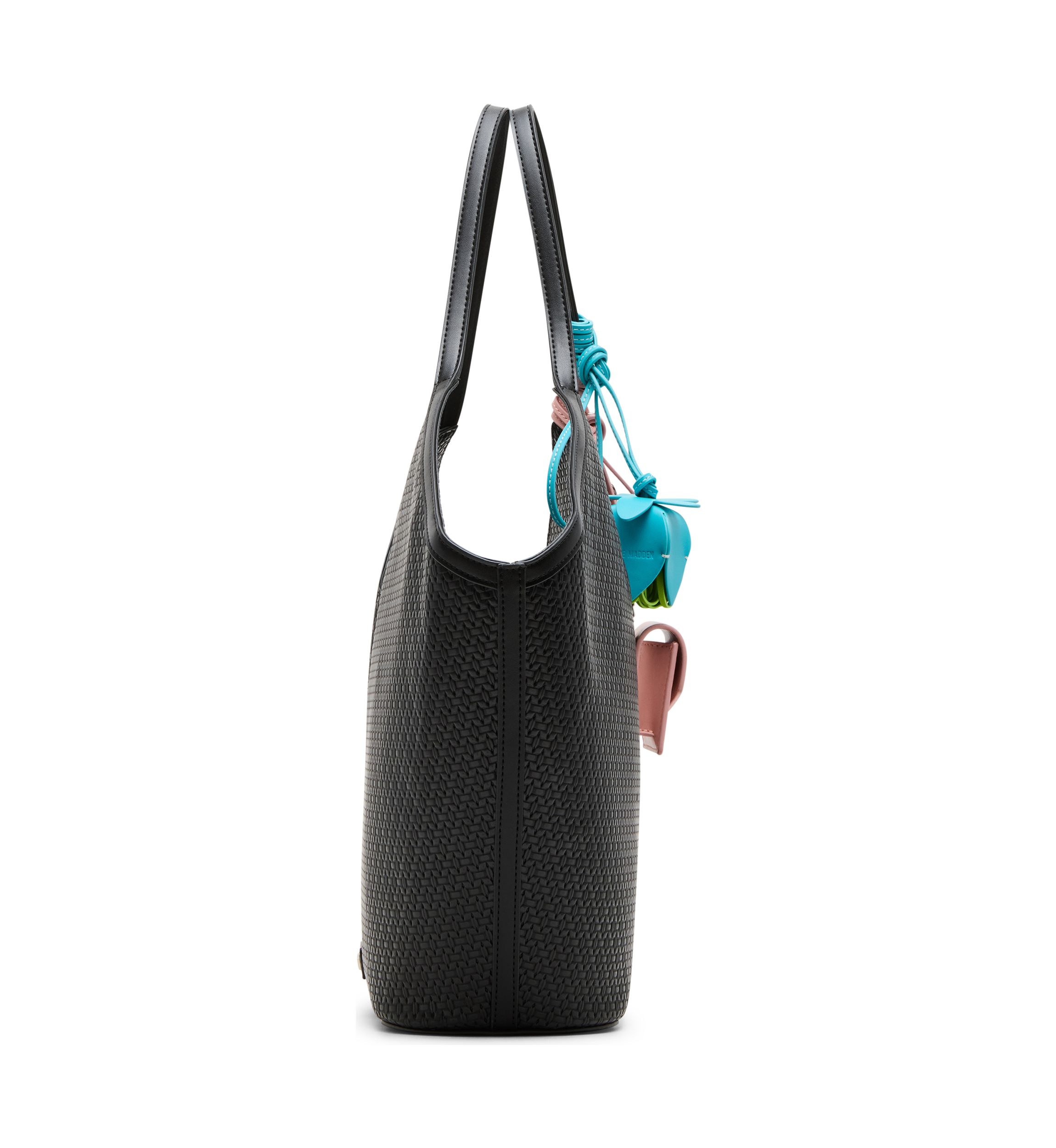 Woven Tote with Charms