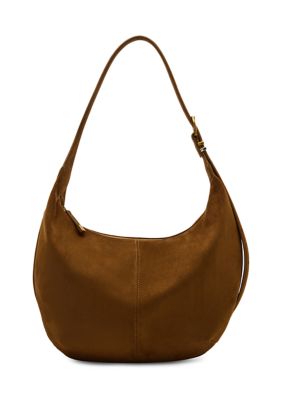 Steve Madden Bolga Sueded Buckle Hobo Crossbody, Tan