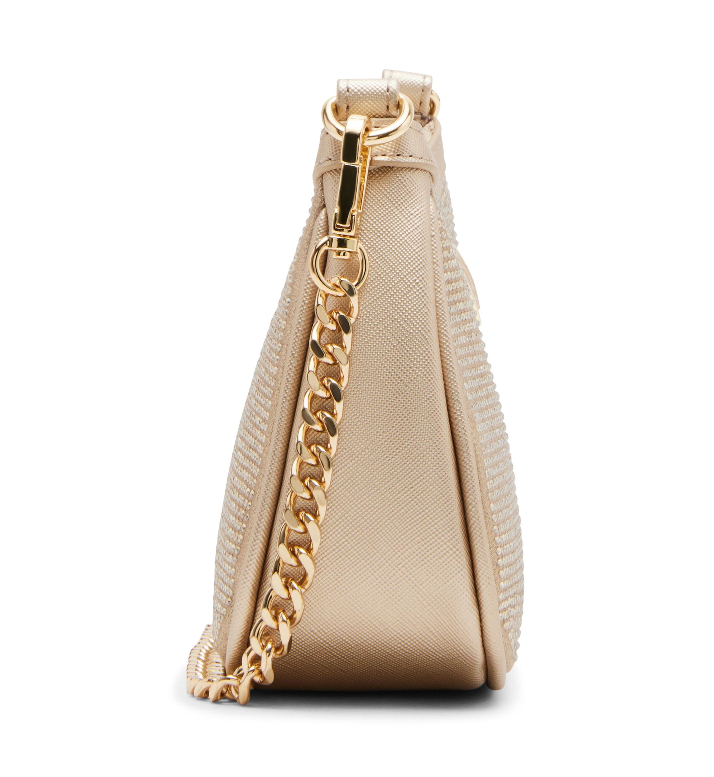 Gold Shimmer Double Strap Bag