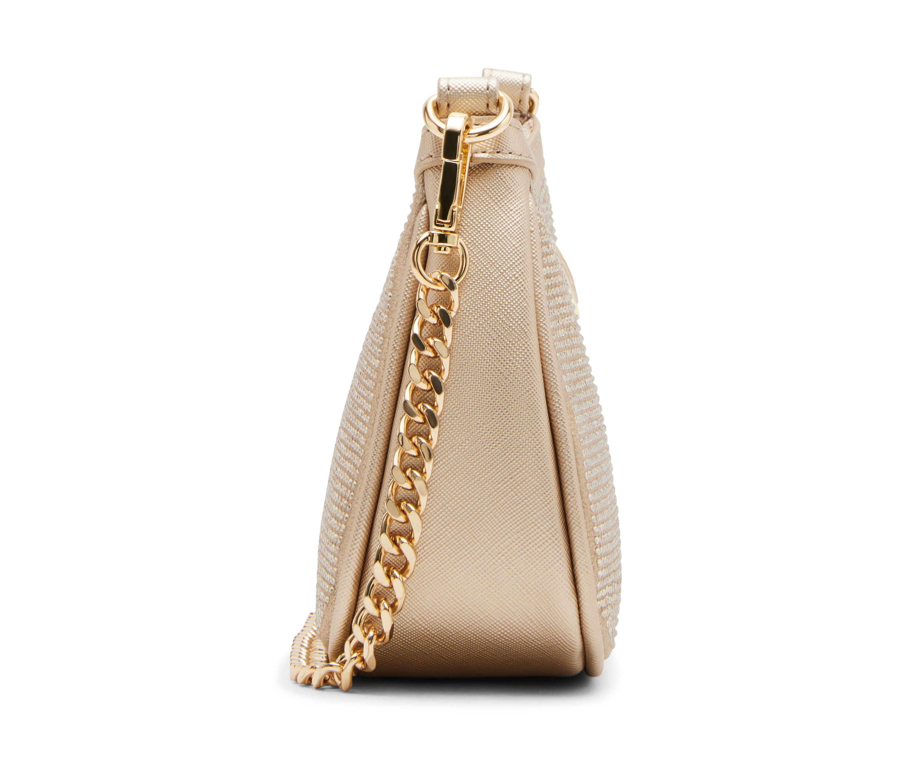 Gold Shimmer Double Strap Bag