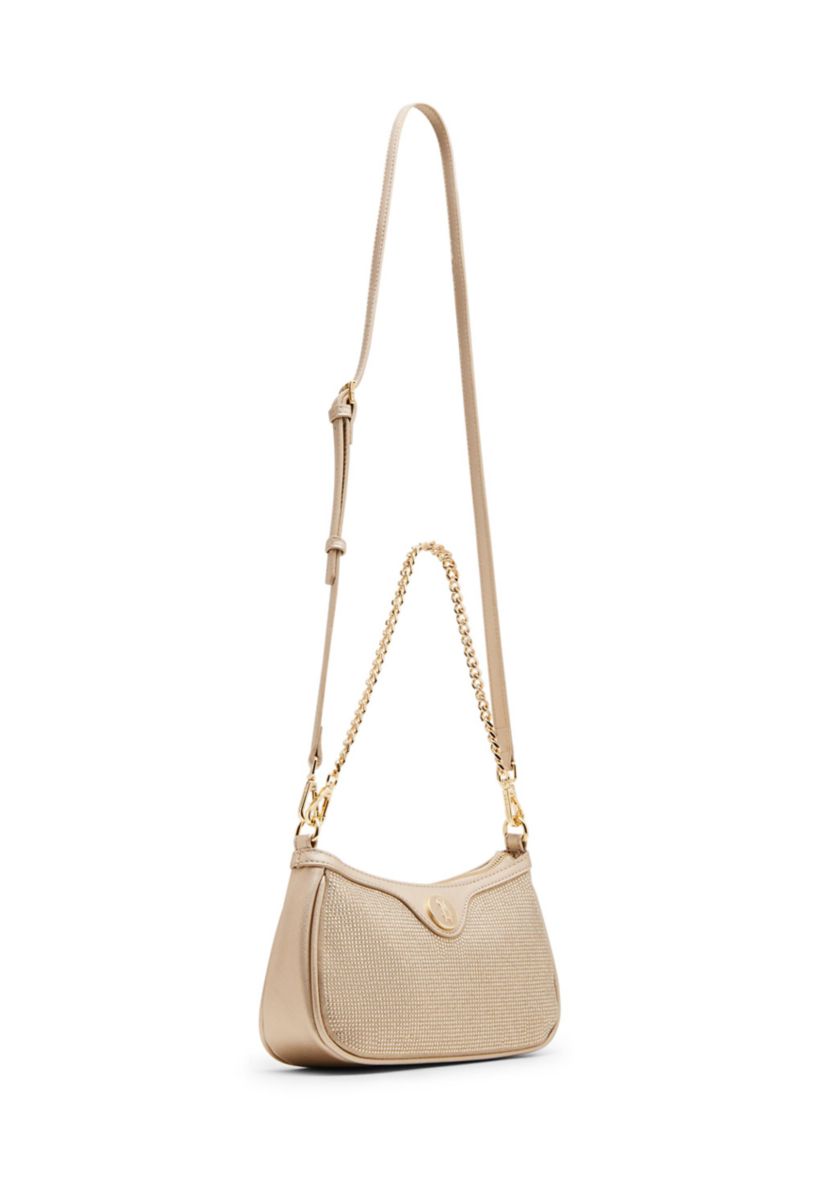 Gold Shimmer Double Strap Bag