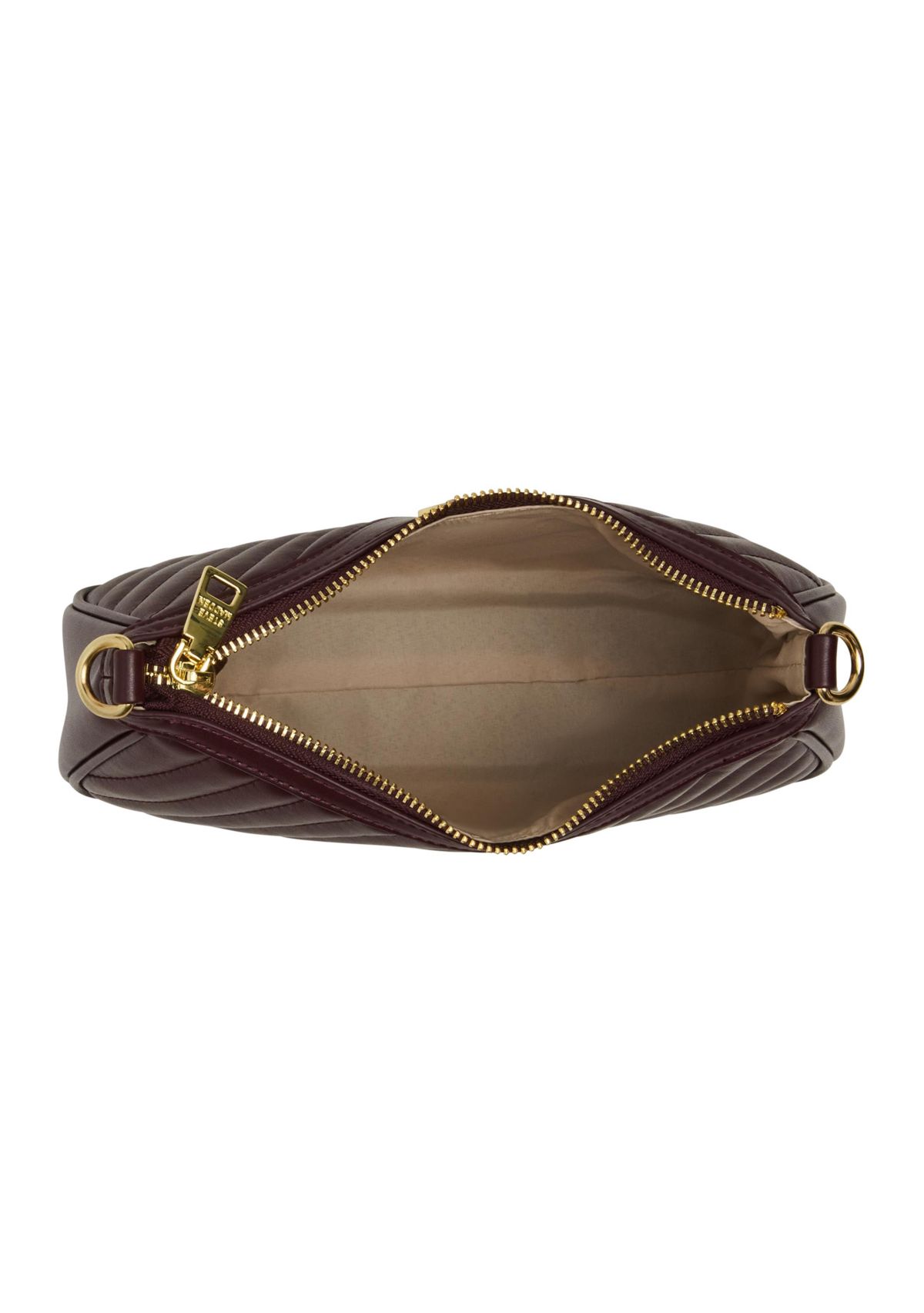 Diagonal Quilted Double Strap Bag