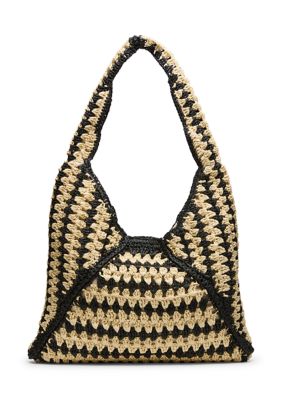 Steve Madden Voodoo Crochet Shoulder Bag, Black