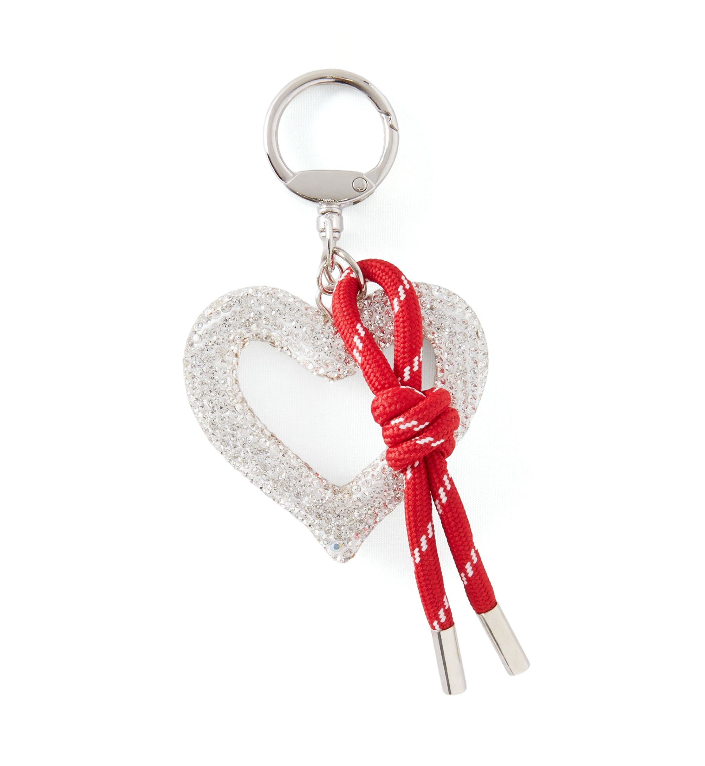 Rhinestone Heart Charm