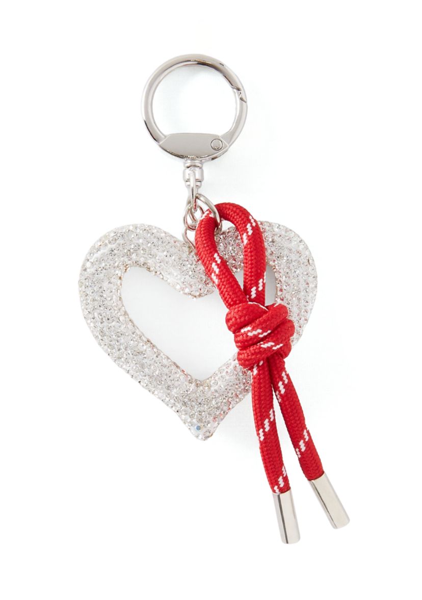 Rhinestone Heart Charm