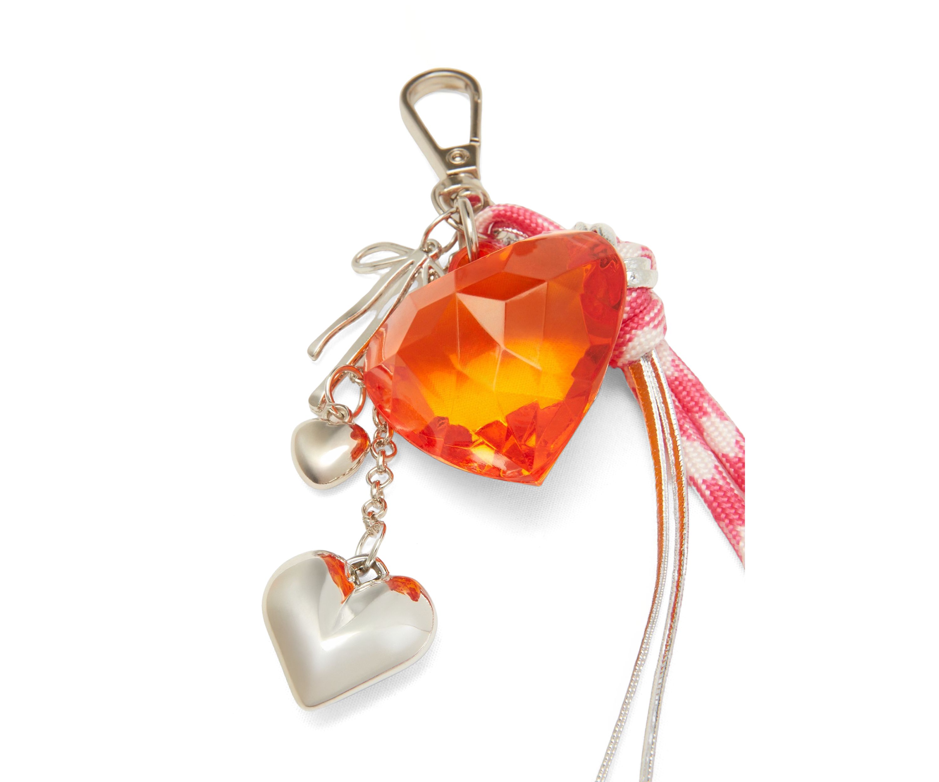 Faceted Heart Charm