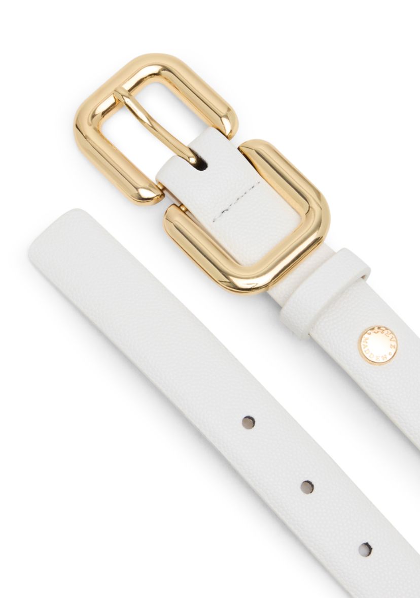 Steve Madden Women\'s Double Leather Belt Set in White and Taupe 2-for-1 Assorted Faux Leather Belts (Women) | Nordstromrack main image 4