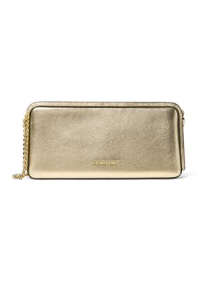 Michael Kors Goldie Medium Chain Clutch, Gold