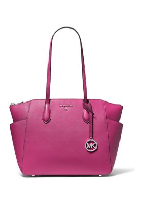 MICHAEL Michael Kors, Bags, Nwt Voyager Large Saffiano Leather Tote Bag  Soft Pink Double Zip Wallet Clutch