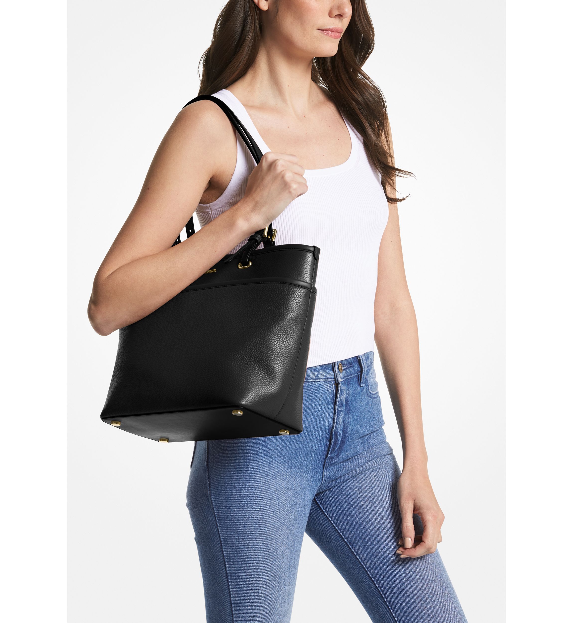 Winston Medium Top Zip Pocket Tote 