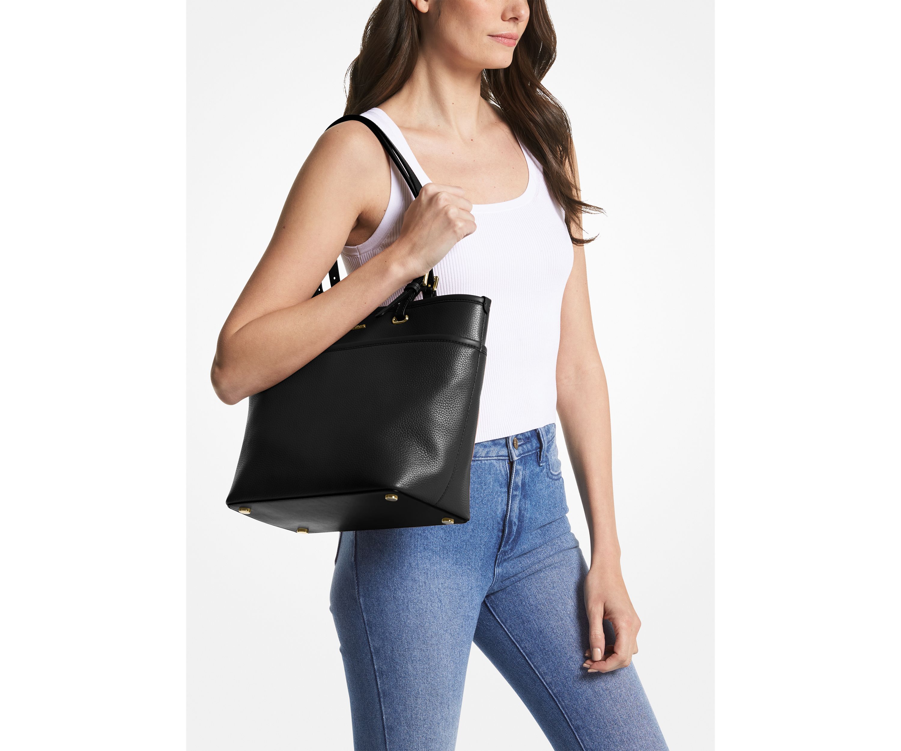 Winston Medium Top Zip Pocket Tote 
