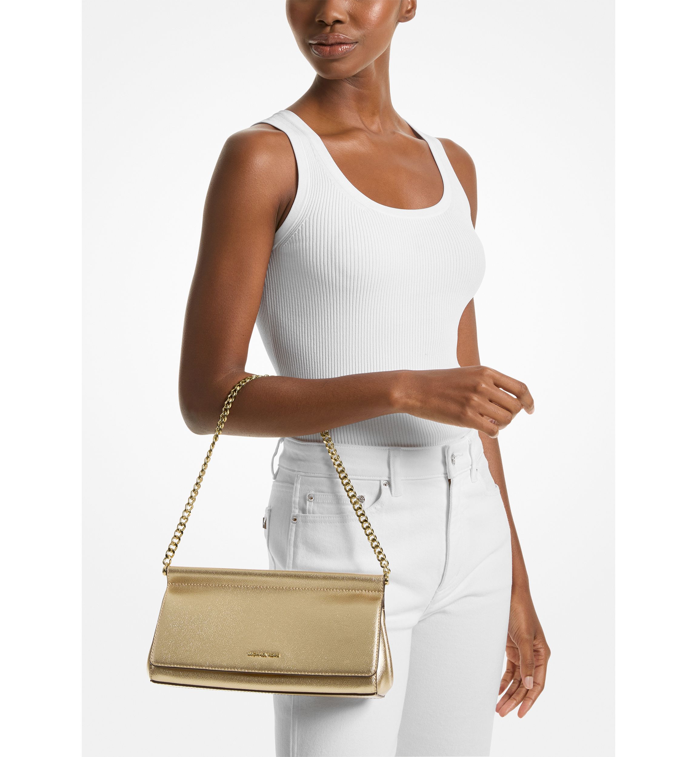 Carmine Medium East West Clutch