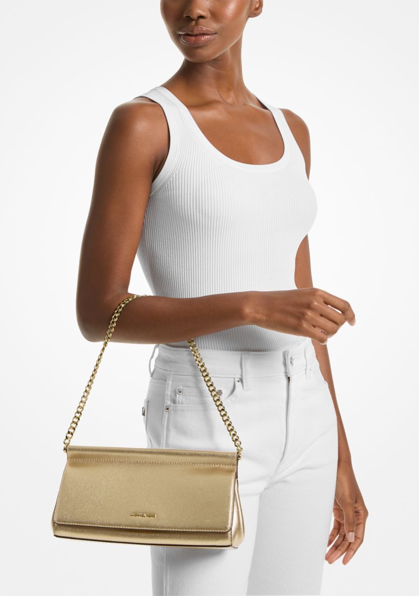 Carmine Medium East West Clutch