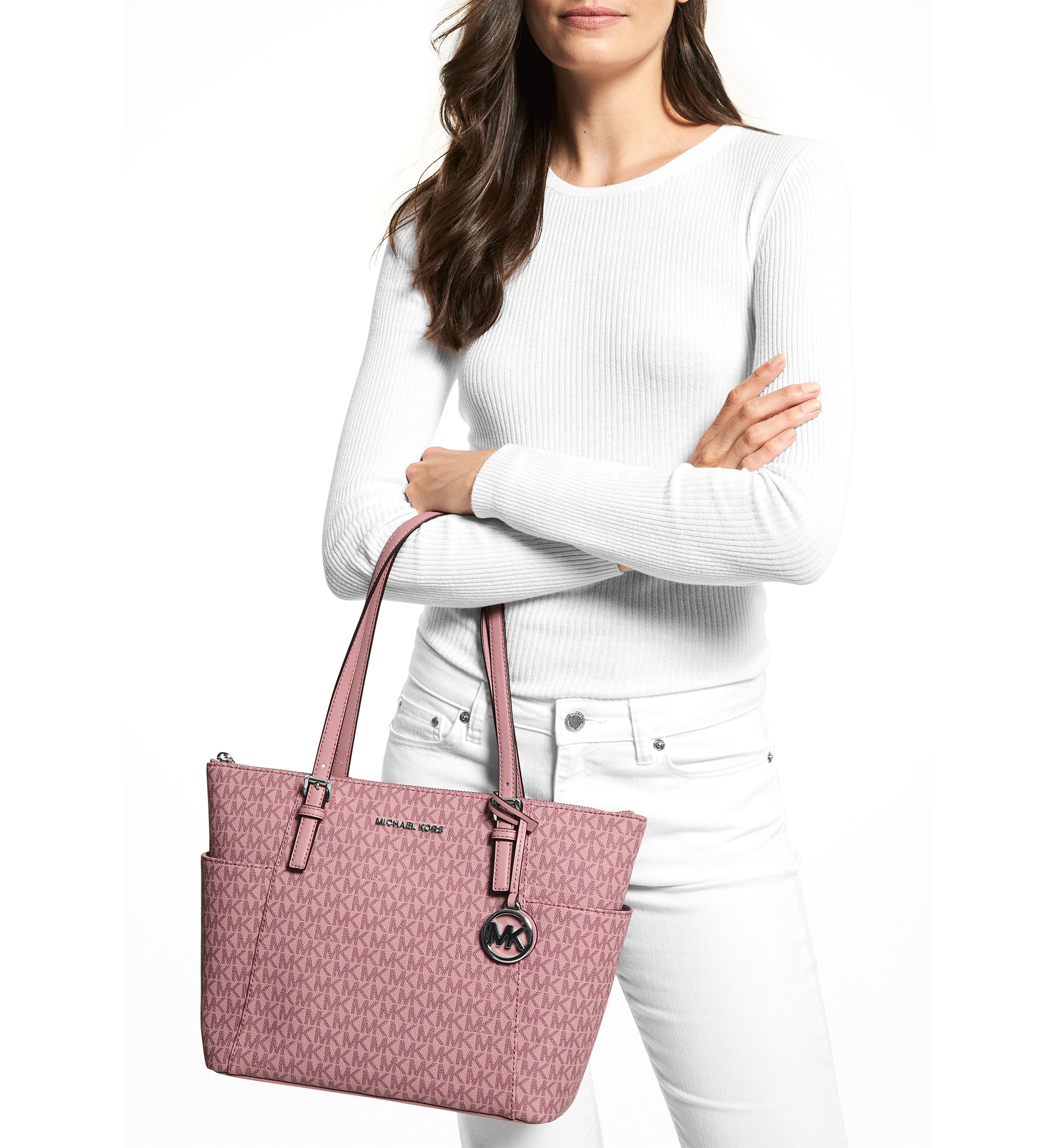 Jet Set Item Top Zip Tote Bag