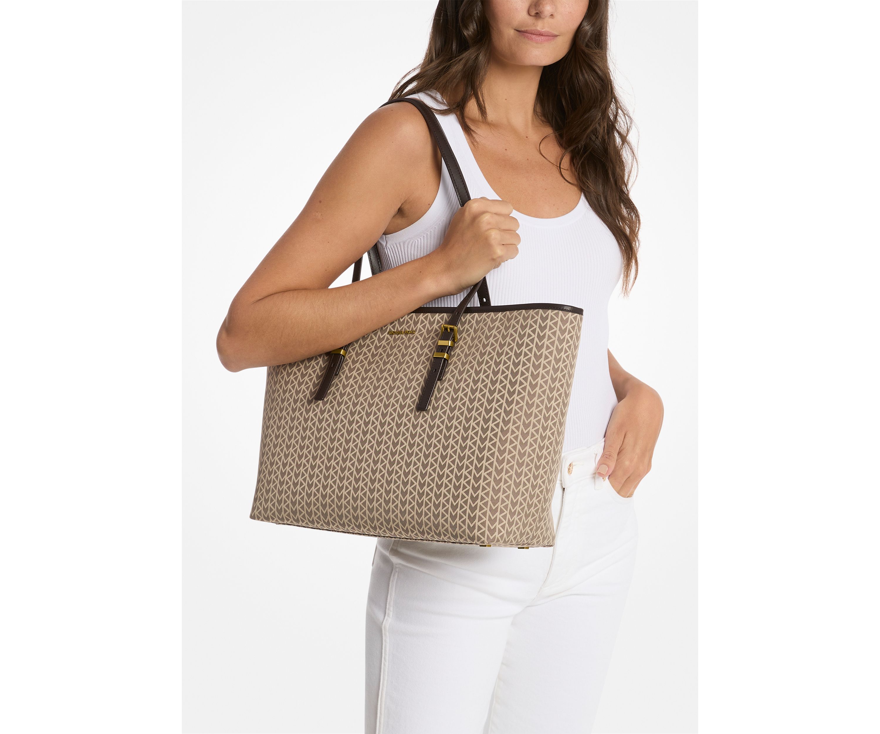 Quinn Large Top Zip Tote