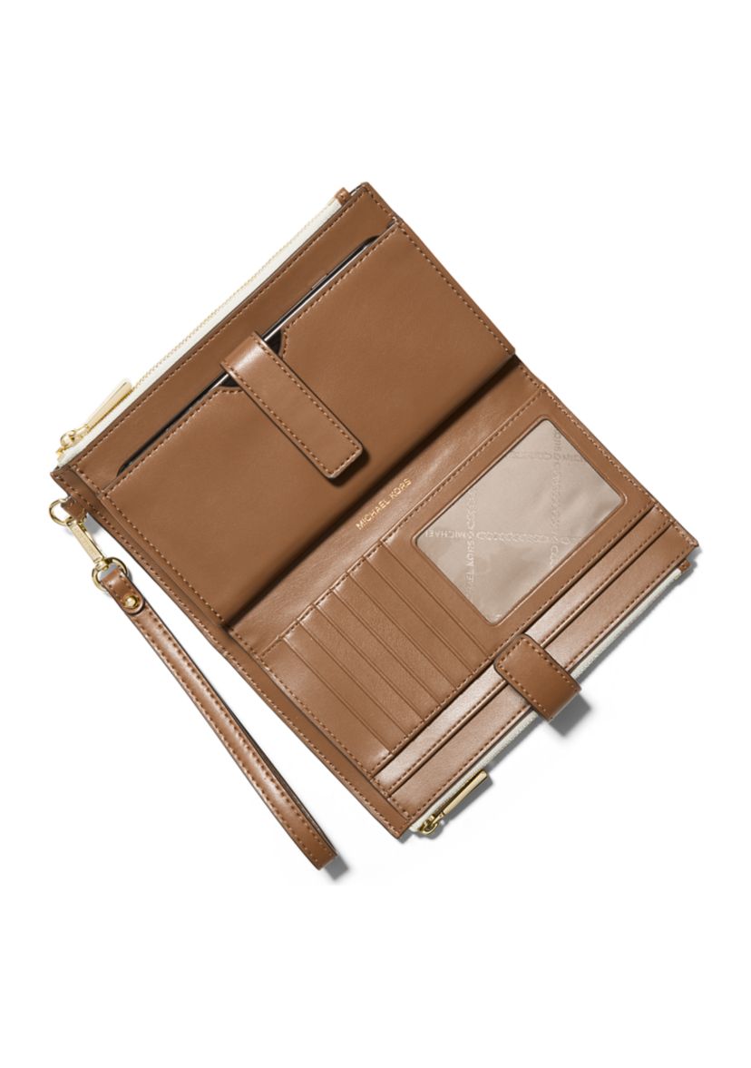 Jet Set Double Zip Wristlet