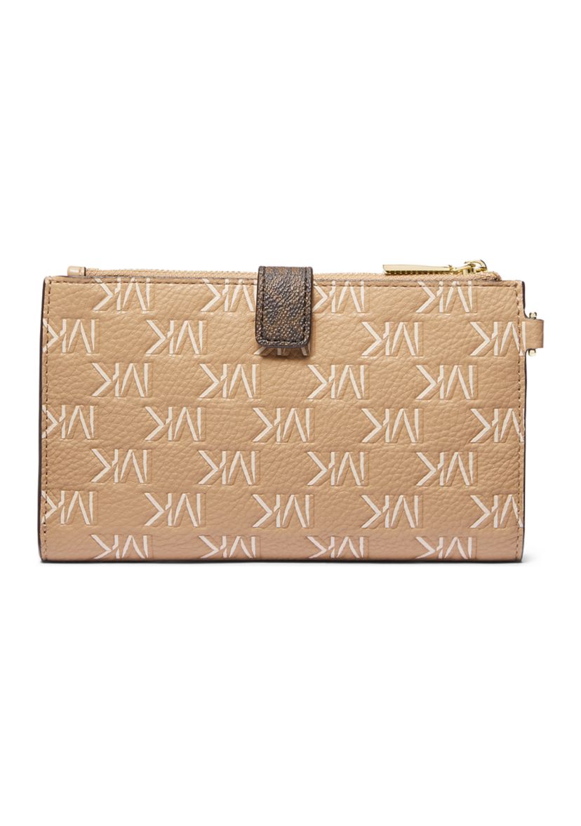 Jet Set Double Zip Wristlet 