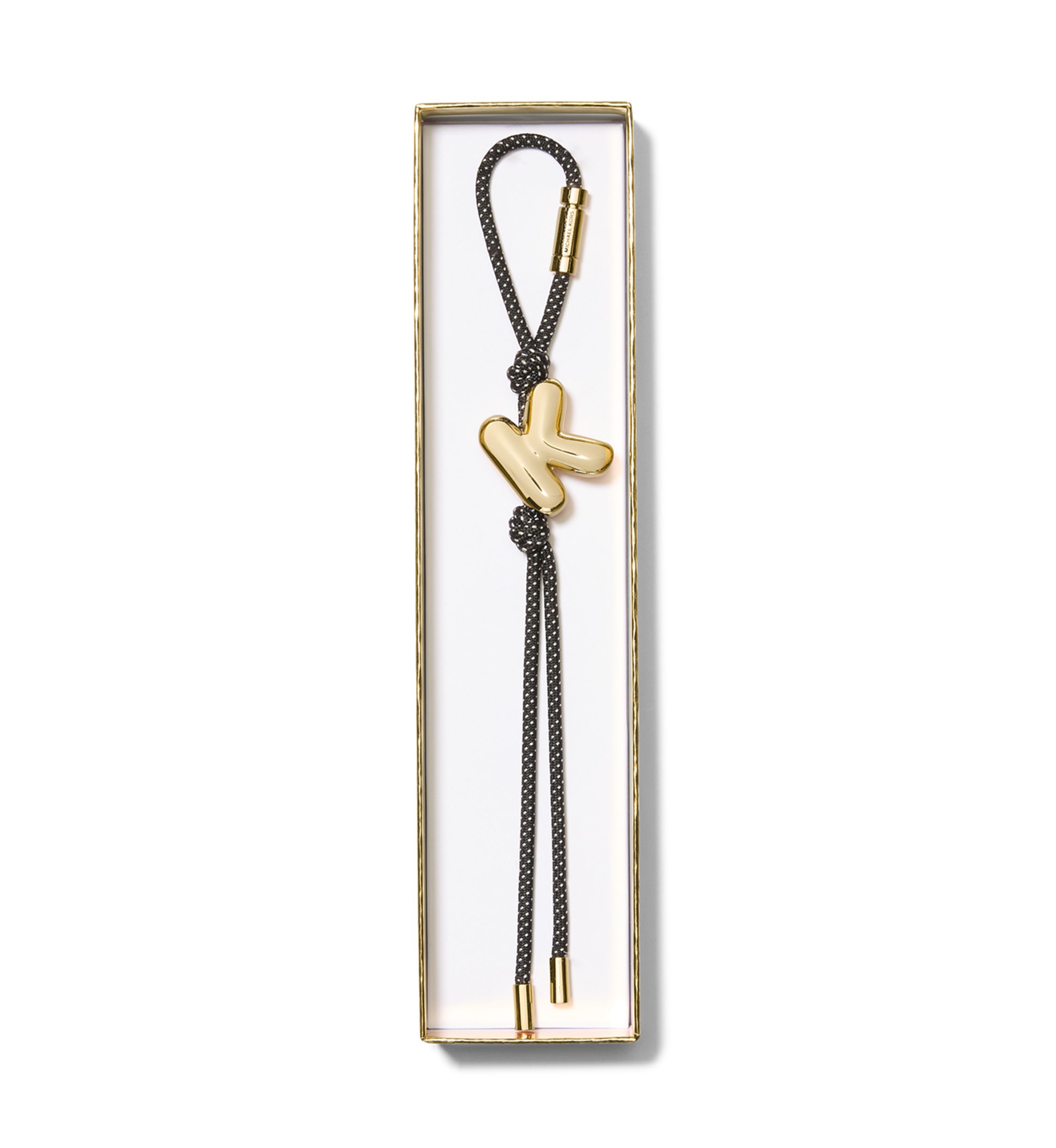 Charms Metal K Bubble Cord Charm 