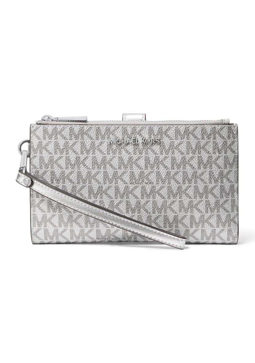 Jet Set Double Zip Wristlet 