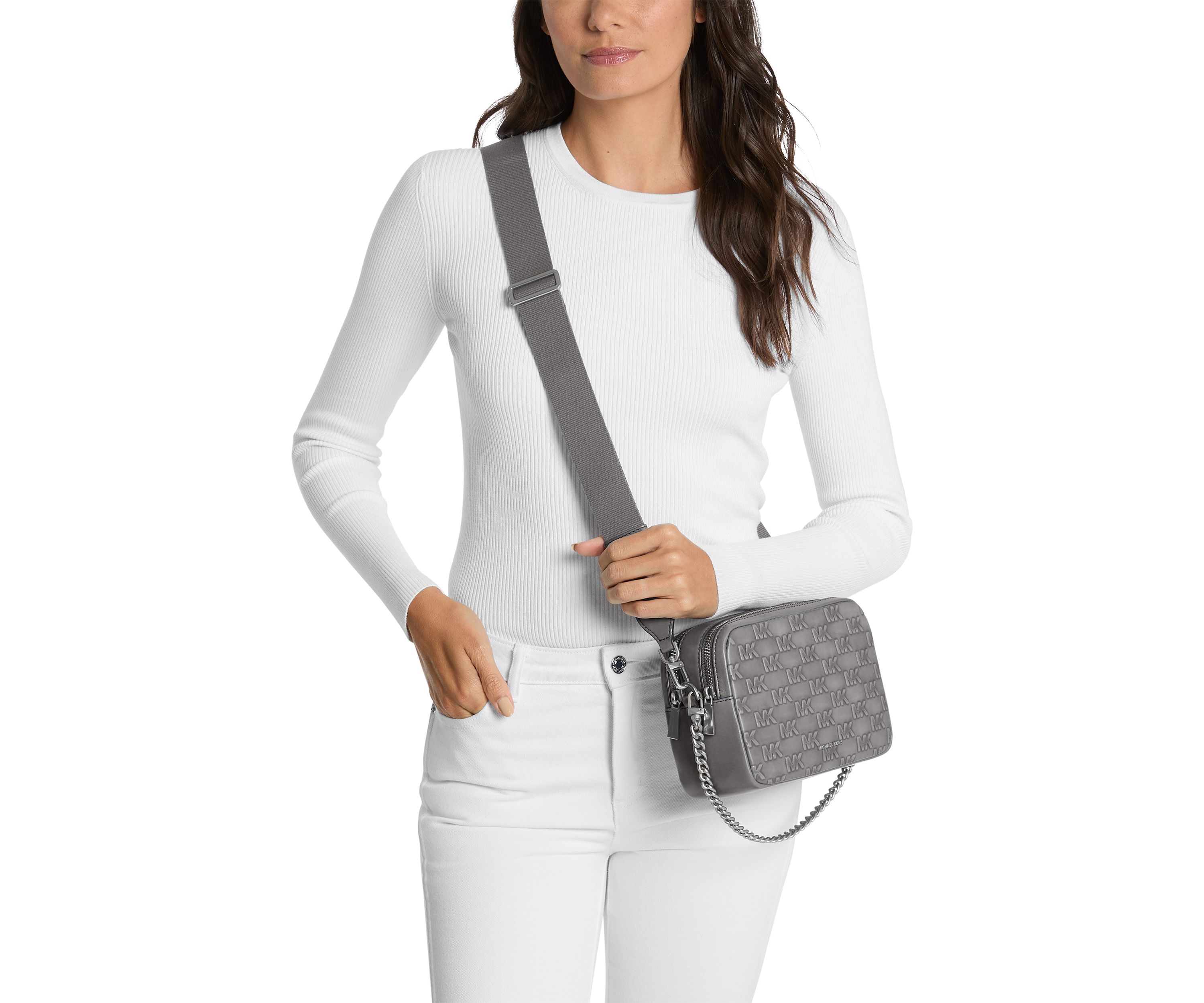 Bryant Medium Double-Zip Chain Camera Crossbody