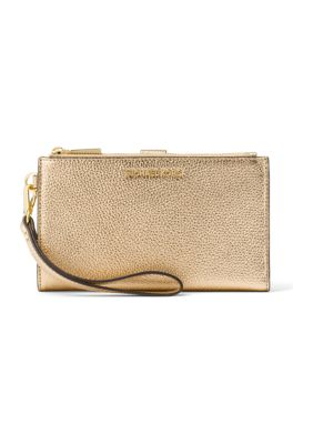 MICHAEL Michael Kors Women's Jet Set Double Zip Wristlet, Gold -  0191262370625