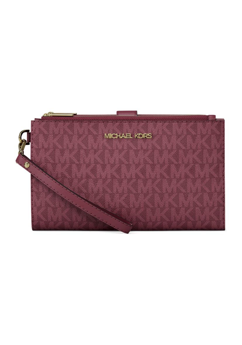 Jet Set Double Zip Wristlet