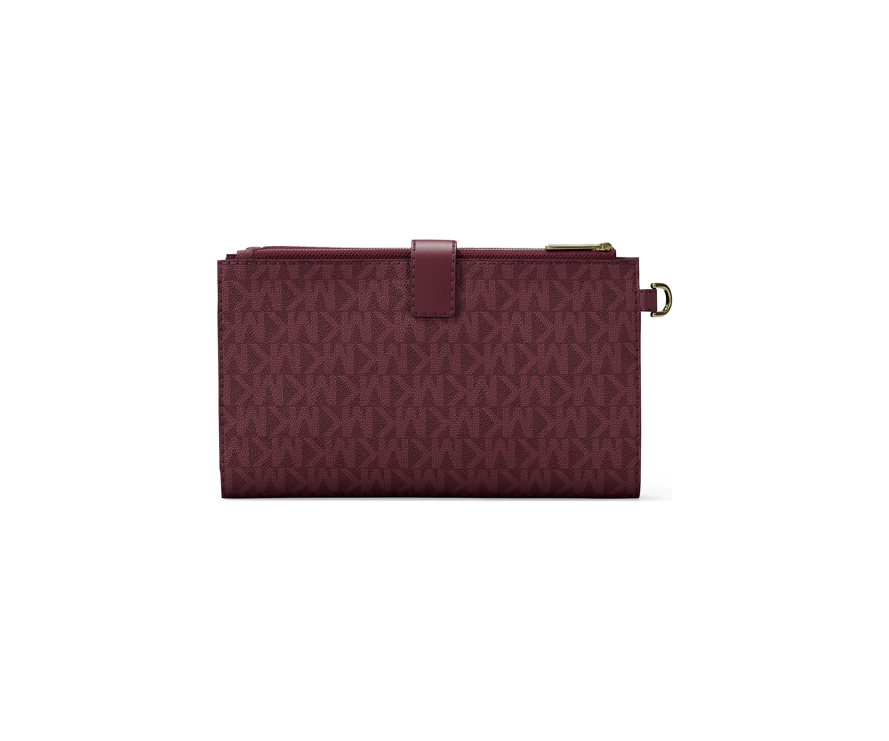 Jet Set Double Zip Wristlet