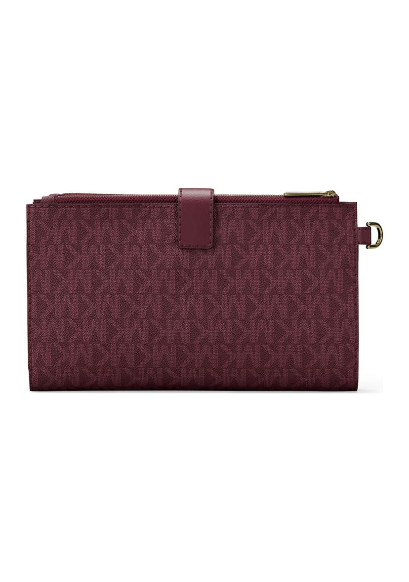 Jet Set Double Zip Wristlet