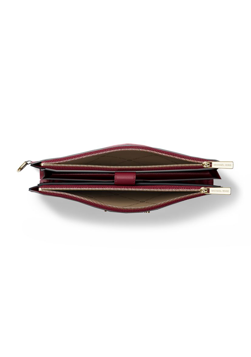 Jet Set Double Zip Wristlet