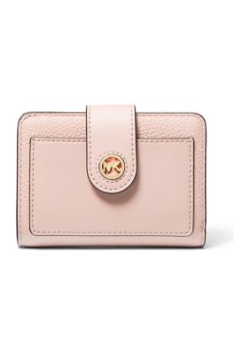 MICHAEL Michael Kors Women's Charm Small Tab Compact Pocket Wallet, Pink -  0196237343475