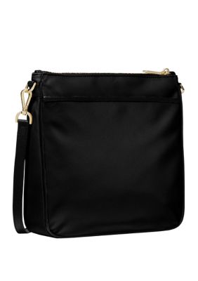 MICHAEL KORS JET SET TRAVEL SM CROSSBODY BAG TECH ATTACHED MK - BLACK