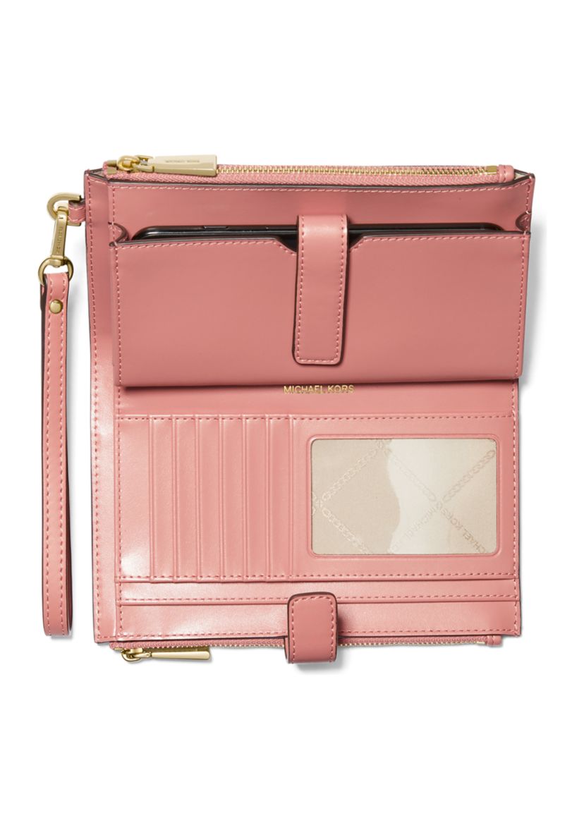 Jet Set Double Zip Wristlet