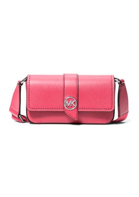 Michael Michael Kors Greenwich Small Leather Convertible Crossbody Bag Soft Pink