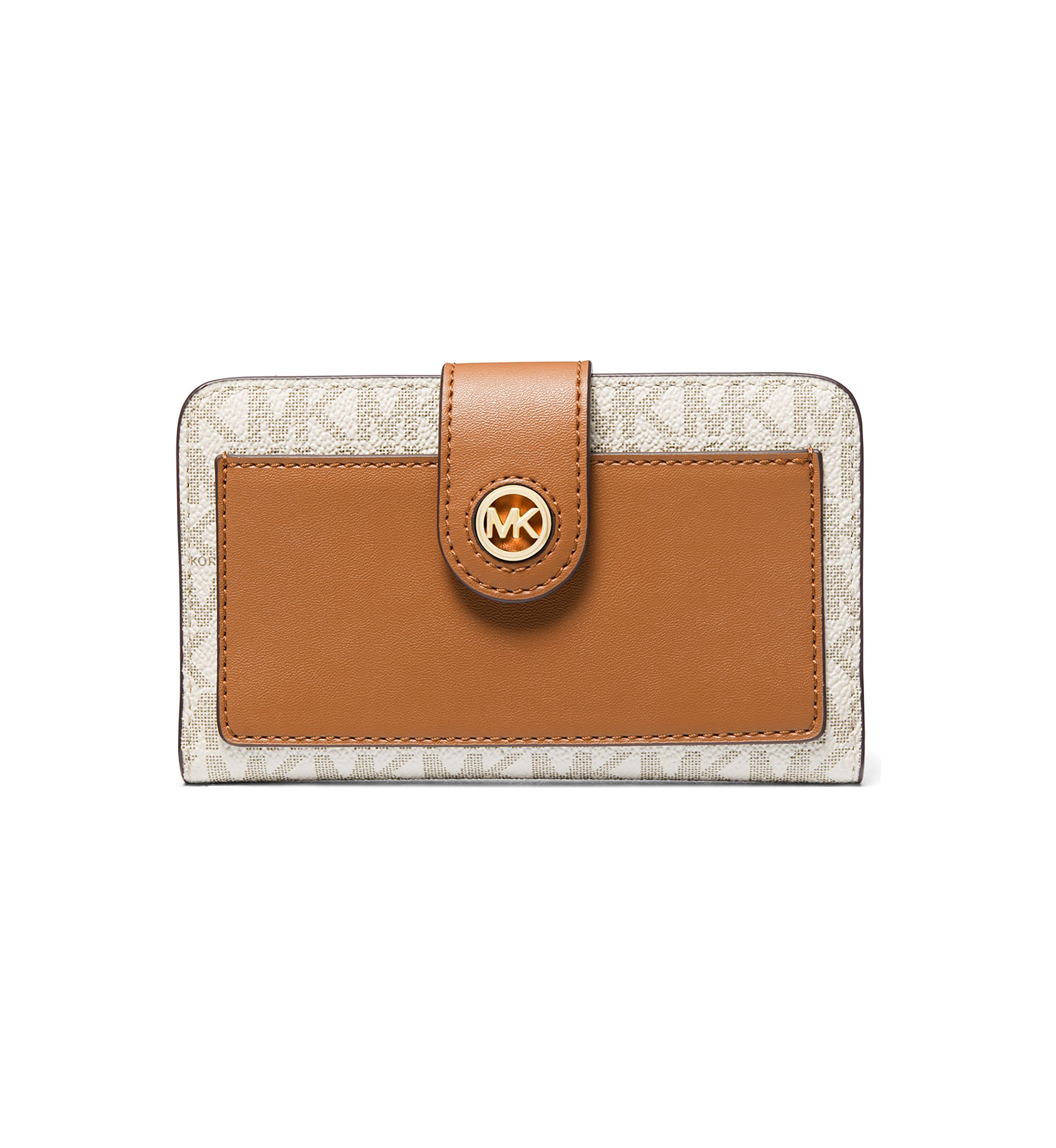 MK Charm Medium Tab Pocket Bifold Wallet