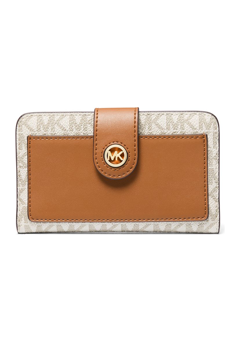 MK Charm Medium Tab Pocket Bifold Wallet