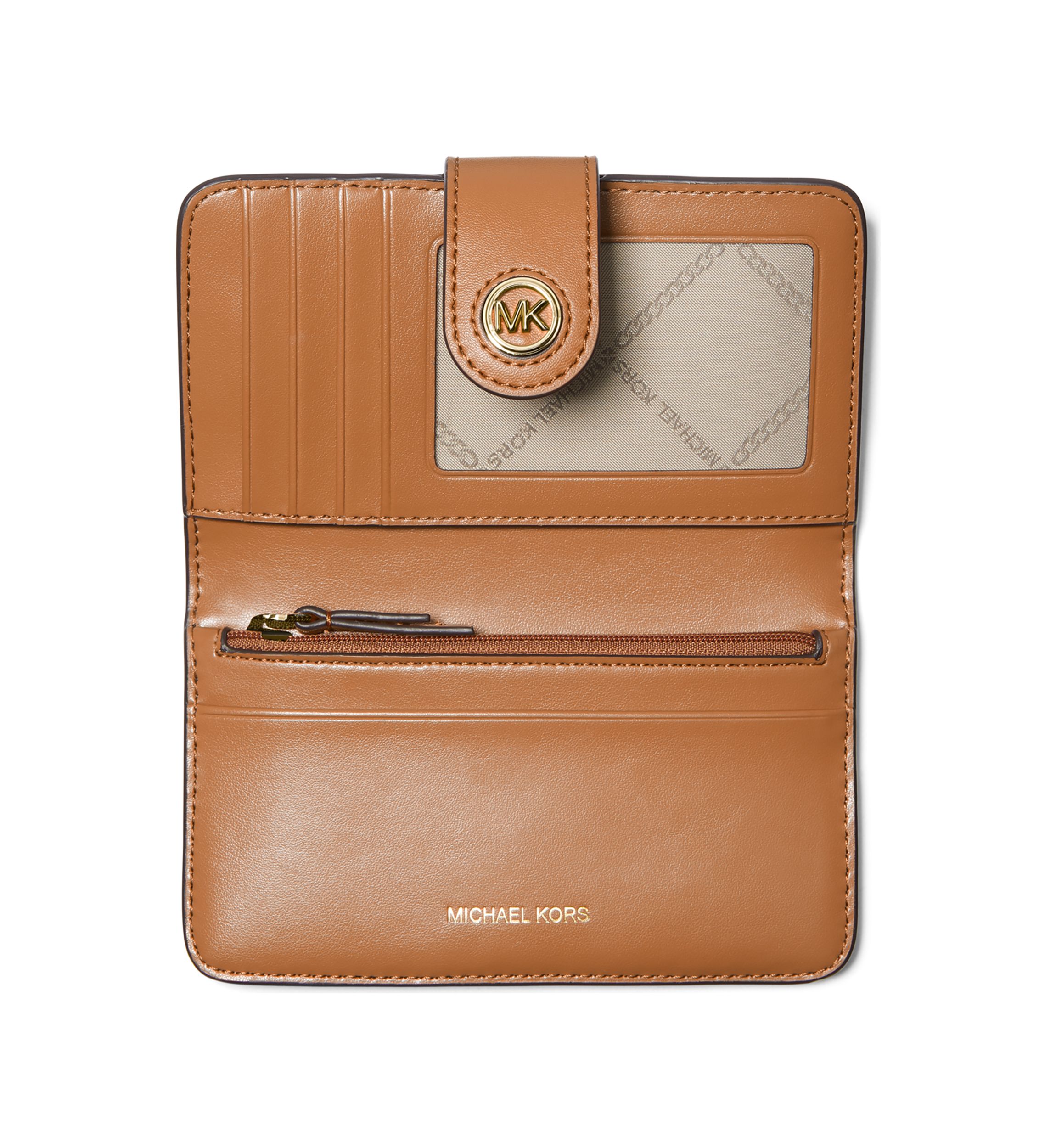 MK Charm Medium Tab Pocket Bifold Wallet