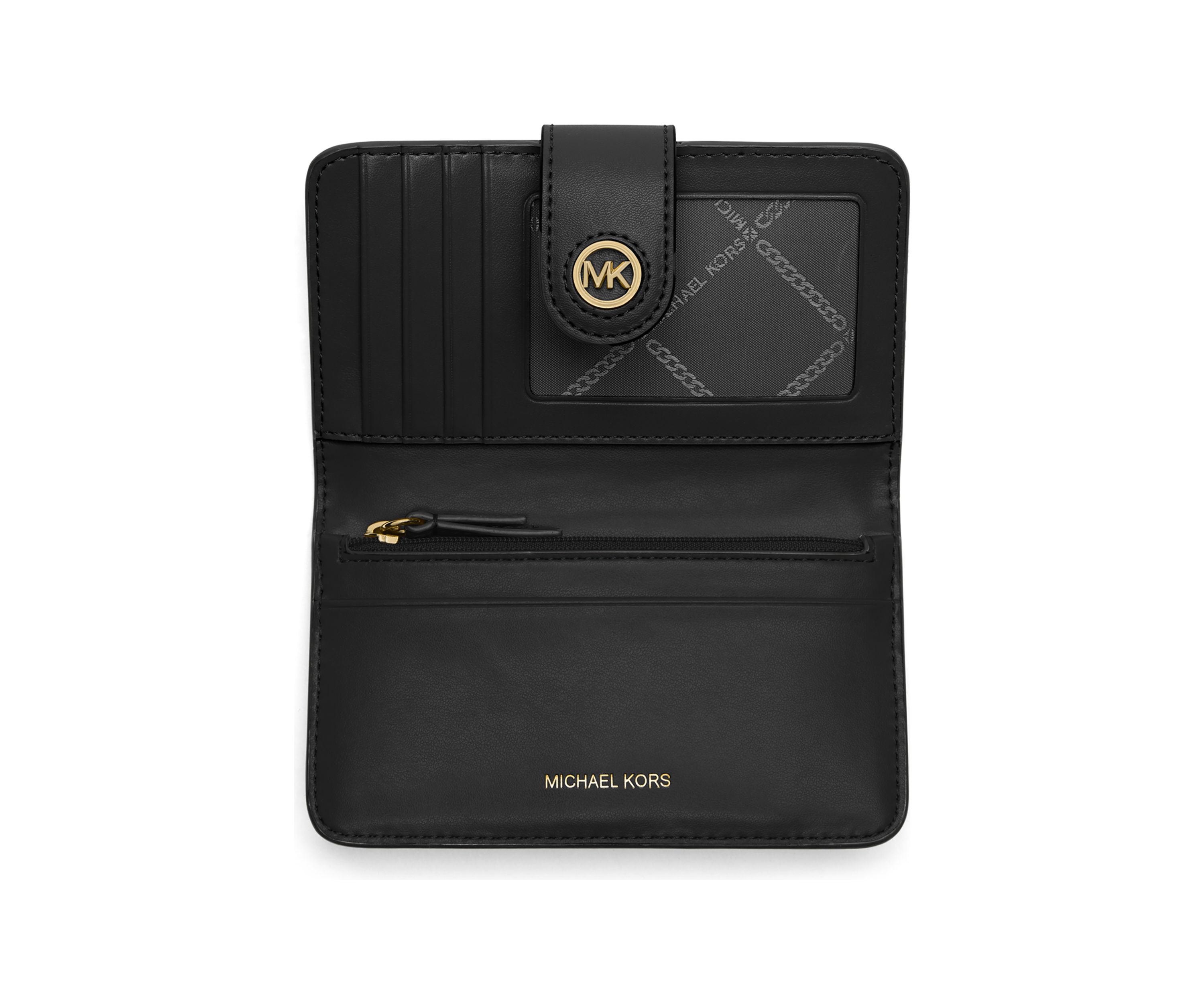 MK Charm Medium Tab Pocket Bifold Wallet
