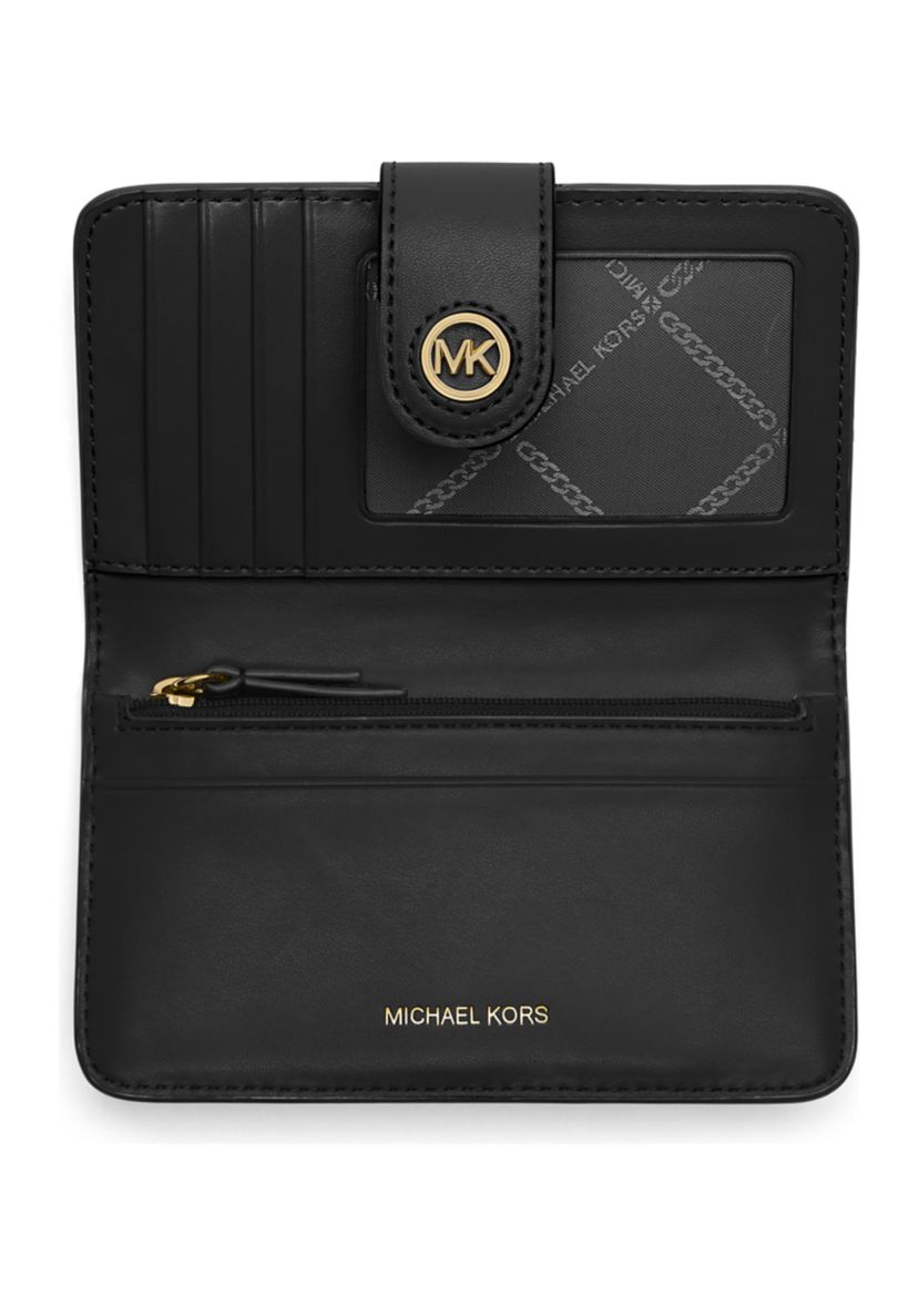 MK Charm Medium Tab Pocket Bifold Wallet