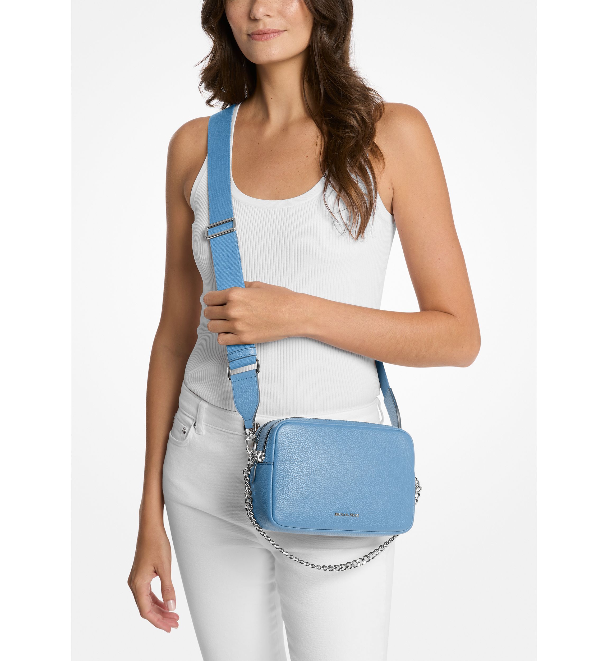 Bryant Medium Double Zip Chain Camera Crossbody 