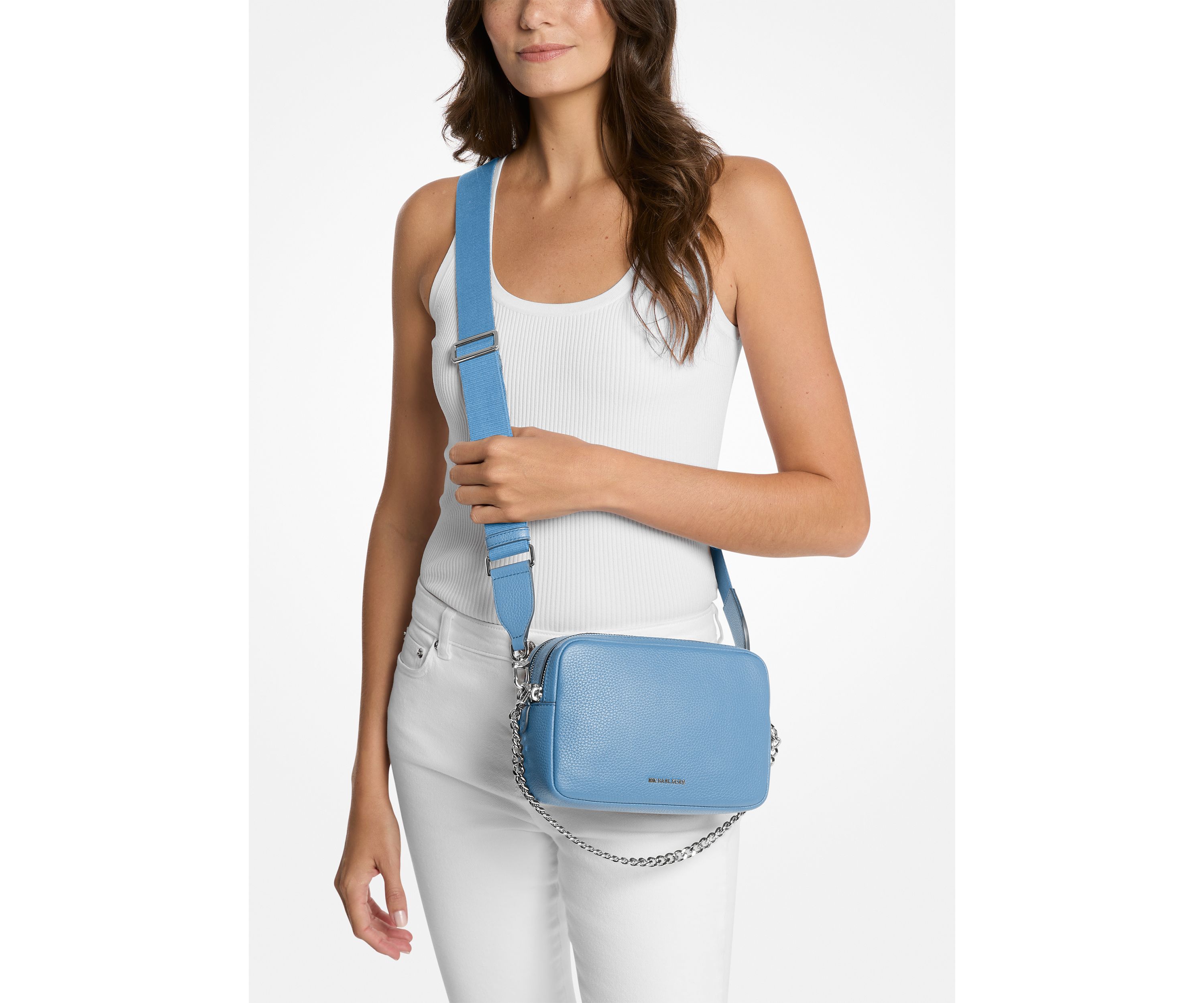 Bryant Medium Double Zip Chain Camera Crossbody 