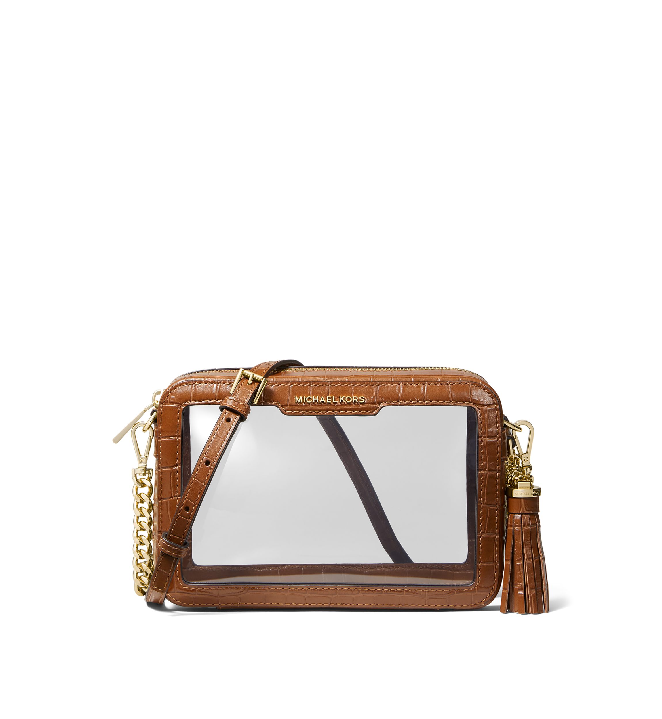 Medium Clear Camera Crossbody Bag