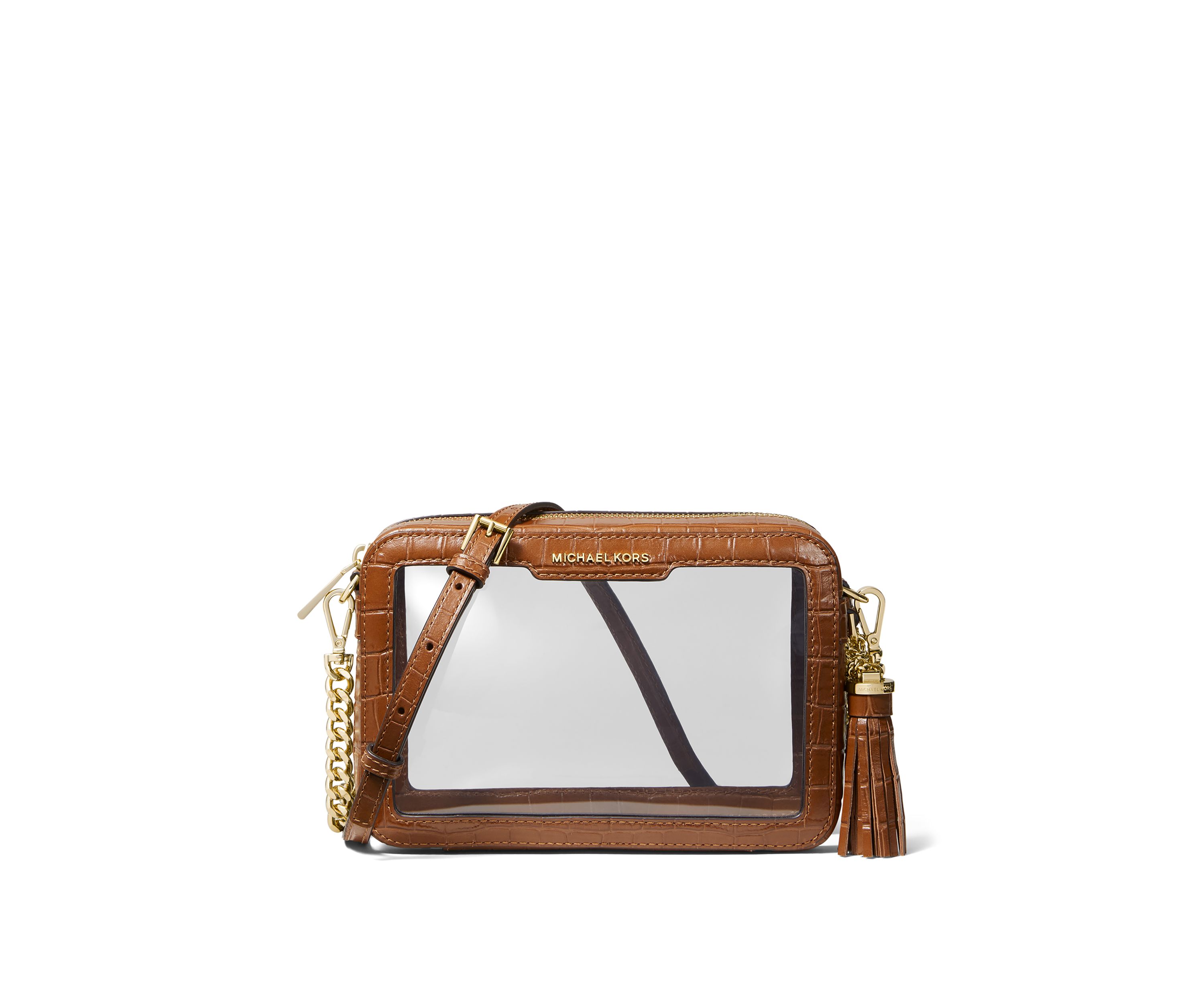 Medium Clear Camera Crossbody Bag