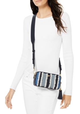 MICHAEL Michael Kors Small Denim Camera Crossbody Bag | belk