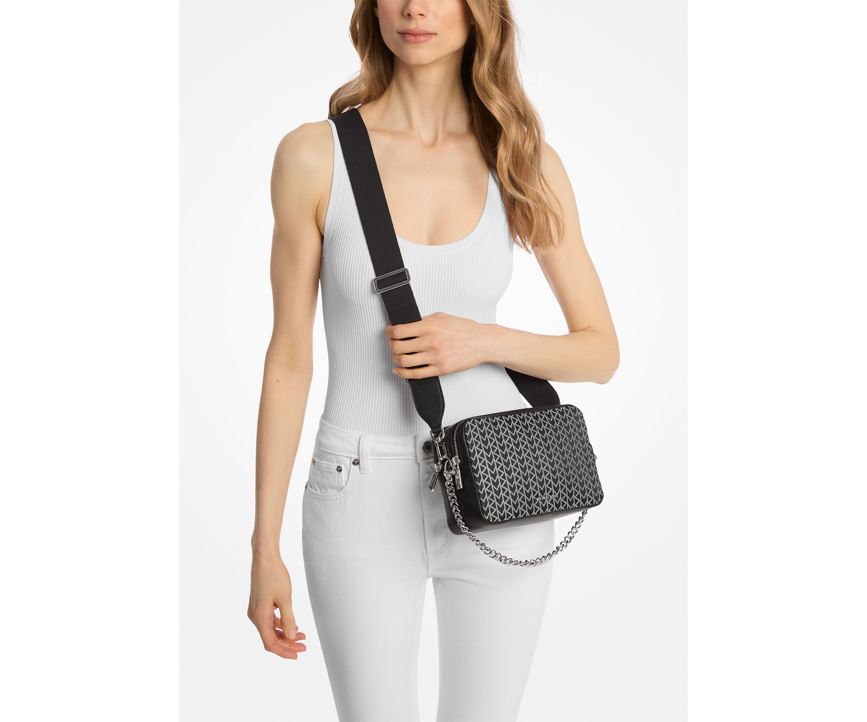Bryant Medium Double Zip Chain Camera Crossbody