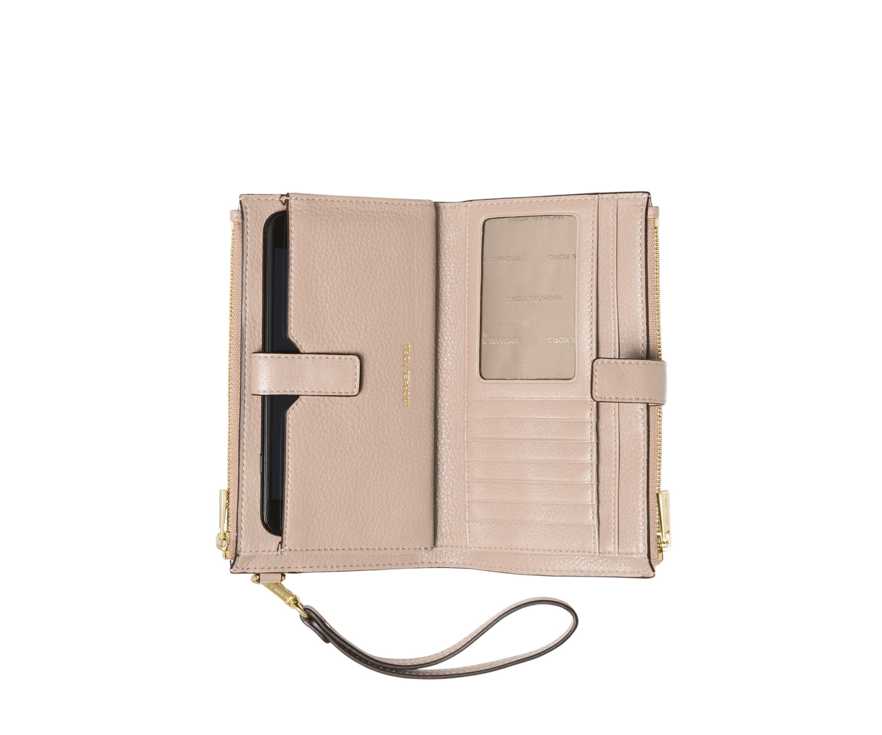 Jet Set Double Zip Wristlet