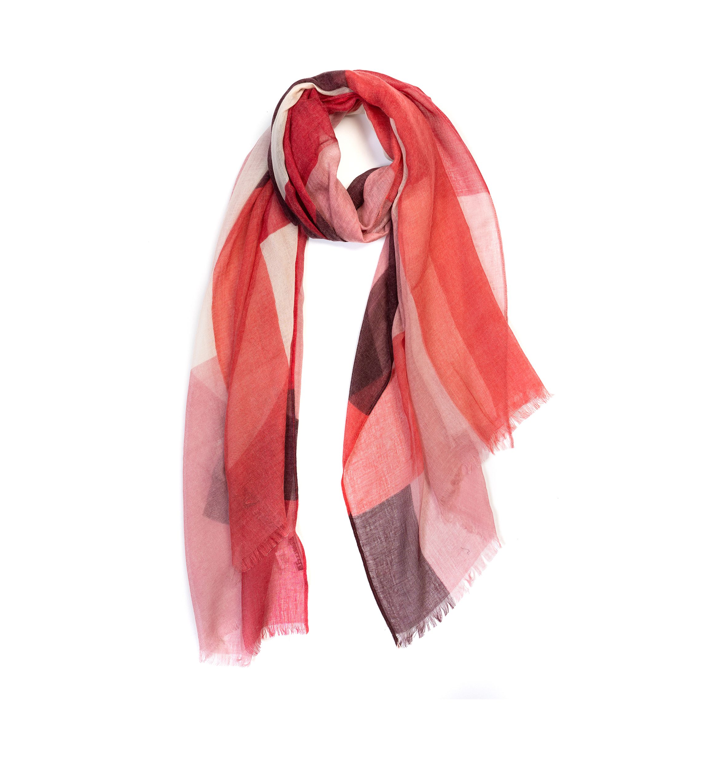 Color Block Oblong Scarf