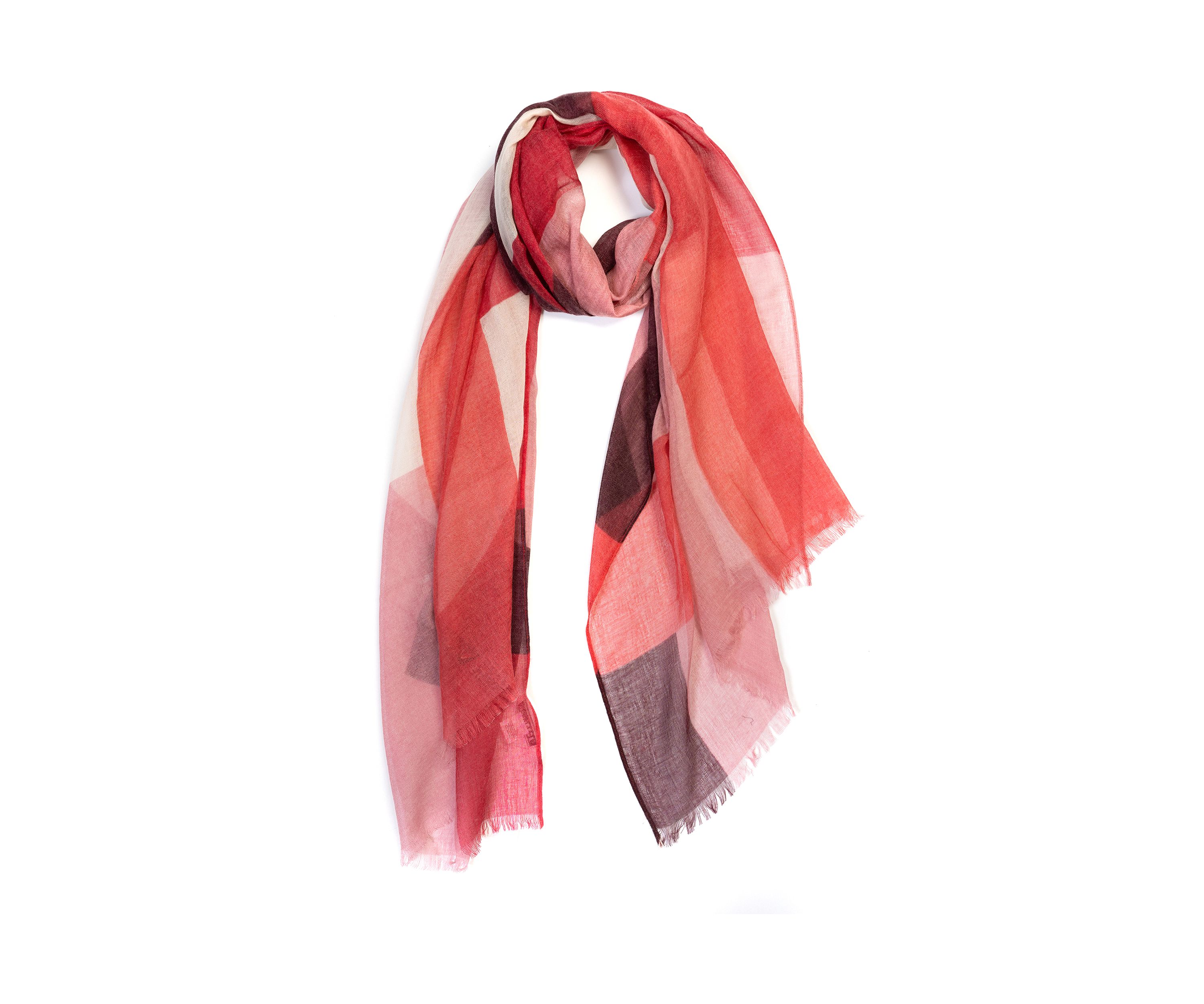 Color Block Oblong Scarf