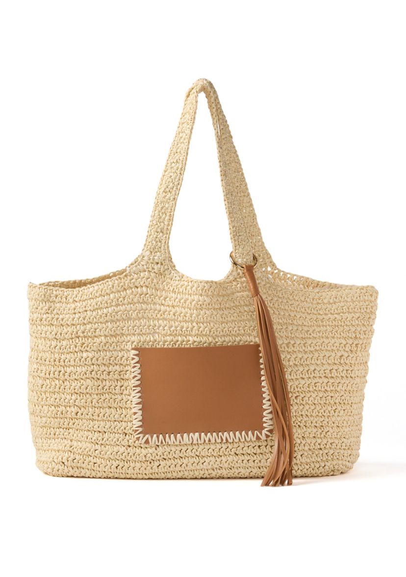 Crochet Tote with Trim