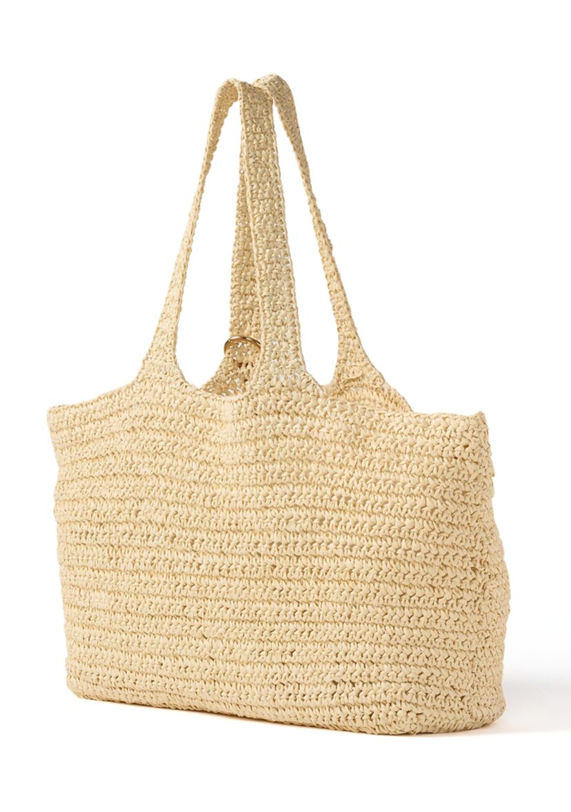 Crochet Tote with Trim